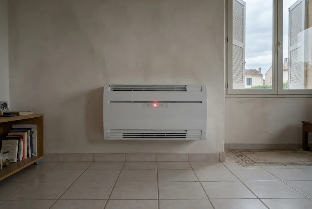 Code erreur affiché sur climatiseur en panne à Orgon